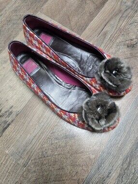 Coach Tweed Ballet Flats 6.5